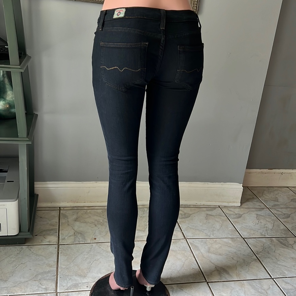 Red engine jeans